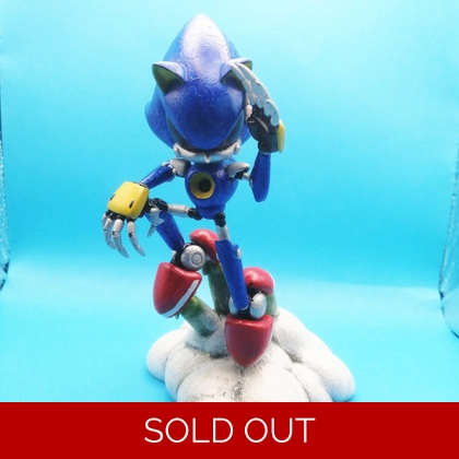 Metal Sonic - Sonic the Hedgehog 3D printed Resin Statue - hand-painted Metal Sonic - Sonic the Hedgehog 3D printed Resin Statue - hand-painted